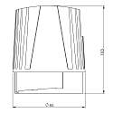 Deko-Light Plafonnier encastré MODULA SYSTEM COB rigide, courant constant, 1 canal IP20, gris 