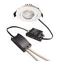 Projecteur encastr� DIONE IP20 pivotant, c�bl� en continu IP20, blanche gradable