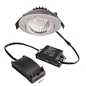 Projecteur encastr� DIONE IP44 DIM 827 pivotant, c�bl� en continu IP44, argent gradable