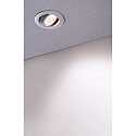 Deko-Light Projecteur encastr� DIONE IP44 DIM 830 pivotant, c�bl� en continu IP44, argent gradable