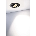 Deko-Light Projecteur encastr� DIONE IP44 DIM 830 pivotant, c�bl� en continu IP44, noir gradable
