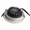 Deko-Light Projecteur encastr� DIONE IP44 DIM 840 pivotant, c�bl� en continu IP44, argent gradable