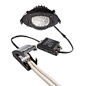 Deko-Light Projecteur encastr� DIONE IP44 DIM 840 pivotant, c�bl� en continu IP44, noir gradable
