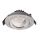 Deko-Light Projecteur encastr� DIONE IP44 DTW 930-918 pivotant, Dim-To-Warm, c�bl� en continu IP44, argent gradable