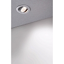 Deko-Light Projecteur encastr� DIONE IP44 DTW 930-918 pivotant, Dim-To-Warm, c�bl� en continu IP44, argent gradable
