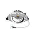recessed spotlight DIONE IP44 RGB+3000K swivelling, RGBW, excl. LED driver IP44, chrome dimmable