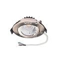 Projecteur encastr� DIONE IP44 RGB+3000K pivotant, RGBW, bloc d'alimentation exclusif IP44, nickel bross� gradable