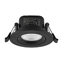 Projecteur encastr� SURTUR TILT 68 CCT pivotant, CCT Switch IP20/IP44, noir gradable
