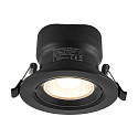 Deko-Light Projecteur encastr� SURTUR TILT 83 CCT pivotant, CCT Switch IP20/IP44, noir gradable