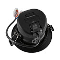 Deko-Light Projecteur encastr� SURTUR TILT 83 CCT pivotant, CCT Switch IP20/IP44, noir gradable