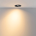Deko-Light Projecteur encastr� SURTUR TILT 83 CCT pivotant, CCT Switch IP20/IP44, noir gradable