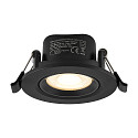 Deko-Light Projecteur encastr� SURTUR TILT 68 DTW pivotant, Dim-To-Warm IP20/IP44, noir gradable