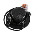 Deko-Light Projecteur encastr� SURTUR TILT 68 DTW pivotant, Dim-To-Warm IP20/IP44, noir gradable