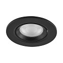 Deko-Light Projecteur encastr� SURTUR TILT 68 DTW pivotant, Dim-To-Warm IP20/IP44, noir gradable