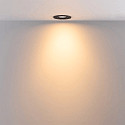 Deko-Light Projecteur encastr� SURTUR TILT 68 DTW pivotant, Dim-To-Warm IP20/IP44, noir gradable