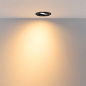Deko-Light Projecteur encastr� SURTUR TILT 83 DTW pivotant, Dim-To-Warm IP20/IP44, noir gradable