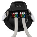 Deko-Light downlight ACRUX PRO 68 rigid, CCT Switch, UGR < 19 IP20/ IP54, glossy, black dimmable