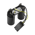 Deko-Light Projecteur encastr� CAN TILT ROUND DOUBLE � 2 flammes, rond, pivotant � la cardan GU10 IP20, noir