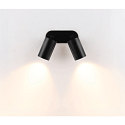 Deko-Light Projecteur encastr� CAN TILT ROUND DOUBLE � 2 flammes, rond, pivotant � la cardan GU10 IP20, noir