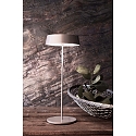 Deko-Light Lampe de table � accu MIRAM HEAD + TABLE STAND lot de 1, avec variateur tactile, fixation magn�tique IP54, gris clair gradable