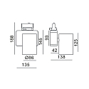 Deko-Light Projecteur triphas� NIHAL adaptateur triphas� inclus IP20, noir  gradable