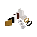 Deko-Light Projecteur triphas� NIHAL adaptateur triphas� inclus IP20, blanche gradable