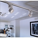 Deko-Light Projecteur triphas� UNI II TILT adaptateur triphas� inclus, conducteur inclus, pivotant � la cardan IP20, blanche gradable