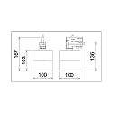 Deko-Light Projecteur triphas� UNI II TILT adaptateur triphas� inclus, conducteur inclus, pivotant � la cardan IP20, blanche gradable