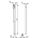 Deko-Light LED 3-phase light bar LINEAR 60, 19W 3000K 1655lm 110�, matt silver