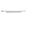 Deko-Light Luminaire triphas� LINEAR 100 II rigide, constante de tension, avec adaptateur IP20, mat, laiteux, argent 