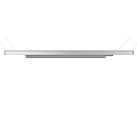 Deko-Light Luminaire triphas� LINEAR 100 II rigide, constante de tension, avec adaptateur IP20, mat, laiteux, argent 