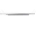 Deko-Light Luminaire triphas� LINEAR 100 II rigide, constante de tension, avec adaptateur IP20, mat, laiteux, argent 