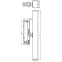 Deko-Light Projecteur triphas� ALNITAK rotatif, constante de tension, inclinable, avec optique de lentille IP20, d�gager, transparent