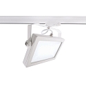 Projecteur triphas� FLOOD SMD IP20, satin�, blanc trafic