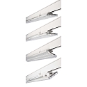 Deko-Light Luminaire triphas� LINEAR PRO TILT IP20, blanc trafic 