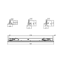 Deko-Light Luminaire triphas� LINEAR PRO TILT IP20, blanc trafic 