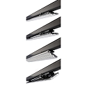 Deko-Light Luminaire triphas� LINEAR PRO TILT IP20, noir trafic 