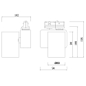 1-Projecteur monophas� NIHAL MINI courant constant IP20, blanche gradable