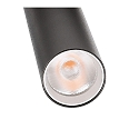 Deko-Light Projecteur triphas� SLIM cylindrique, r�glable, UGR < 19 IP20, noir profond gradable