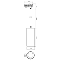Deko-Light 1-phase pendant luminaire LUCEA DTW Dim-To-Warm IP20, deep black dimmable