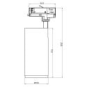 Deko-Light Projecteur triphas� LUCEA 30 CCT TILT contr�lable par DALI IP20, blanche gradable