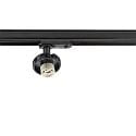 1-Projecteur monophas� CAN BASE MIX'N MATCH 1/3 sans abat-jour, pivotant � la cardan GU10 IP20, noir
