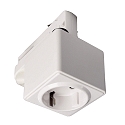 Adaptateur pour prise triphas� D LINE, blanche