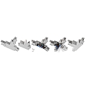 Deko-Light Accessories for 3-phase track system D LINE - T-coupler left-left-right with change mechanism, 220-240V AC, grey
