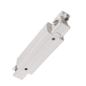Connecteur longitudinal triphas� D LINE avec possibilit� d'alimentation, blanche