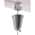 Deko-Light Suspension pendante triphas� D LINE avec rosette, gris