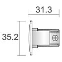 Deko-Light Embout D-LINE isol�, blanche