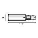 Alimentation triphas� D LINE/DALI contr�lable par DALI, gauche, noir
