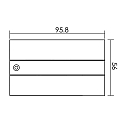 Couverture triphas� D LINE/DALI - FEEDER contr�lable par DALI, gauche, droite, noir