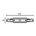 Connecteur longitudinal triphas� D LINE/DALI contr�lable par DALI, avec possibilit� d'alimentation, noir